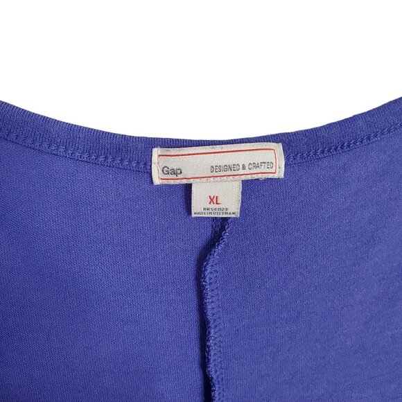 Gap Women’s XL Tunic Top Relaxed Fit Hi Lo Hem Oversized Slouchy Stretch Casual - Picture 3 of 7